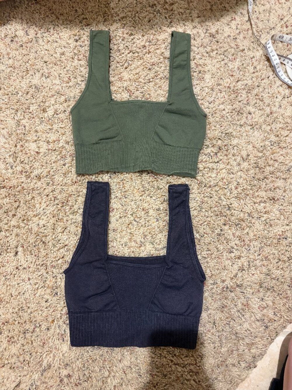 Intimately Free People Good Karma Seamless Sports Bra Lot of 2 Gray Green